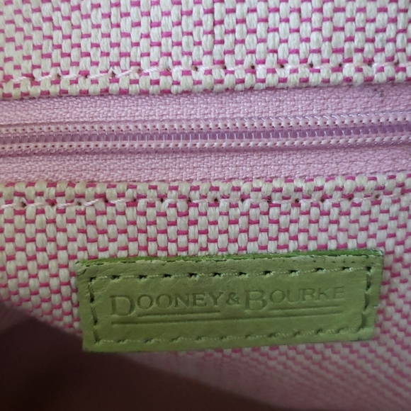 Dooney & Bourke Cinzia Hobo Satchel Medium Green Pistachio Leather Croc Embossed - Picture 6 of 7